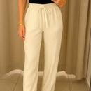 [PAGUE 3, LEVE 5] Calça Soline com Cintura Elástica em Poliamida, Poliéster e Spandex