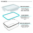 SOMENTE HOJE | Kit 15 Frascos Herméticos de Vidro + BRINDES: 10 Copos de Vidro Aruba